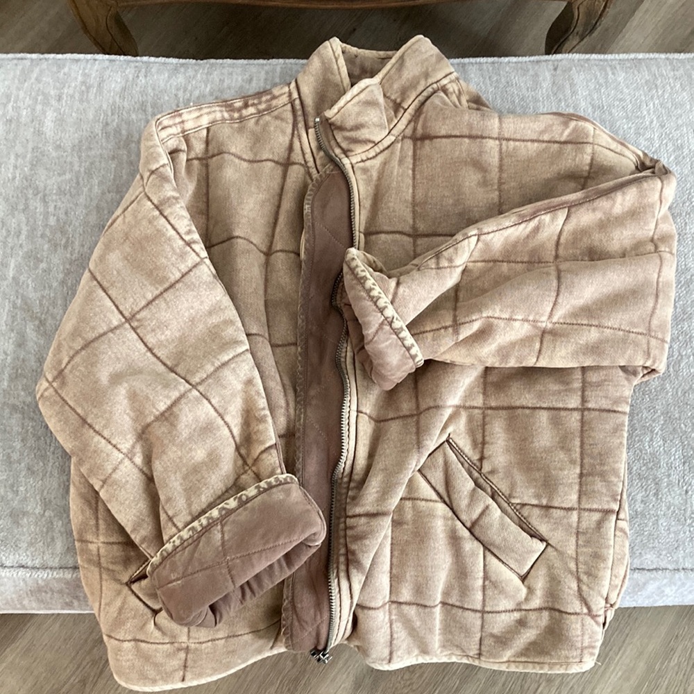 Free People Dolman Sleeve quilted jacket